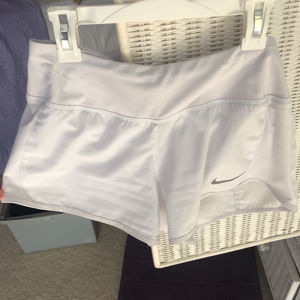 White nike dri-fit shorts!